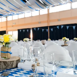 Refined wedding tablescape and creative design details